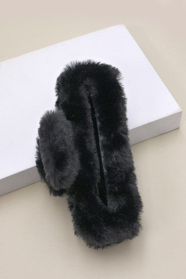 Large Luxurious Furry Hair Claw Clips