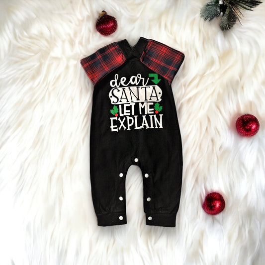 Christmas Santa Explain Romper