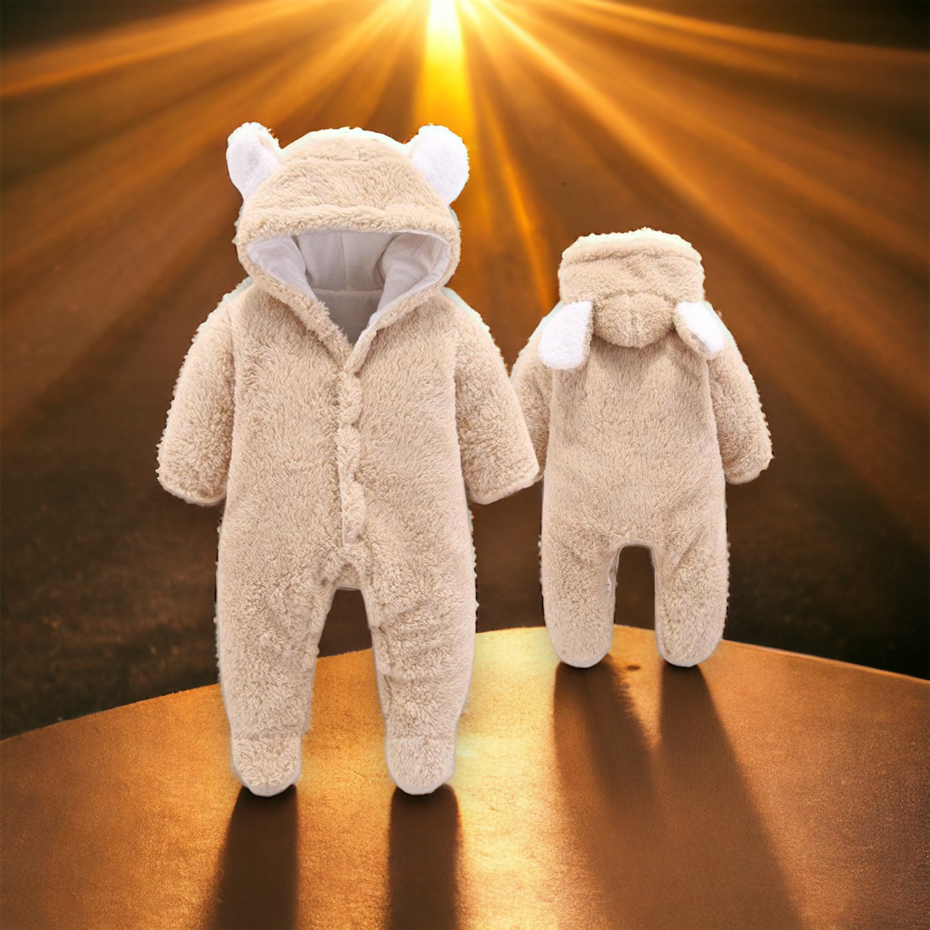 Bunny Jumpsuit (beary brown)