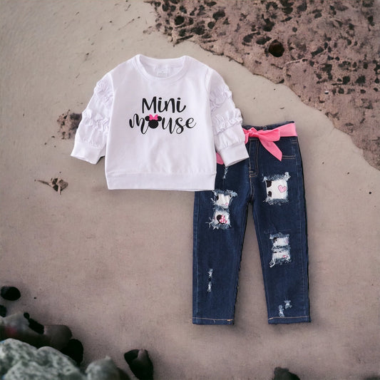 Mini Mouse Denim Set