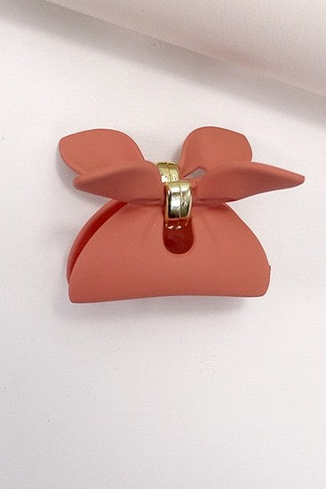 Matte Bow Hair Claw Clips