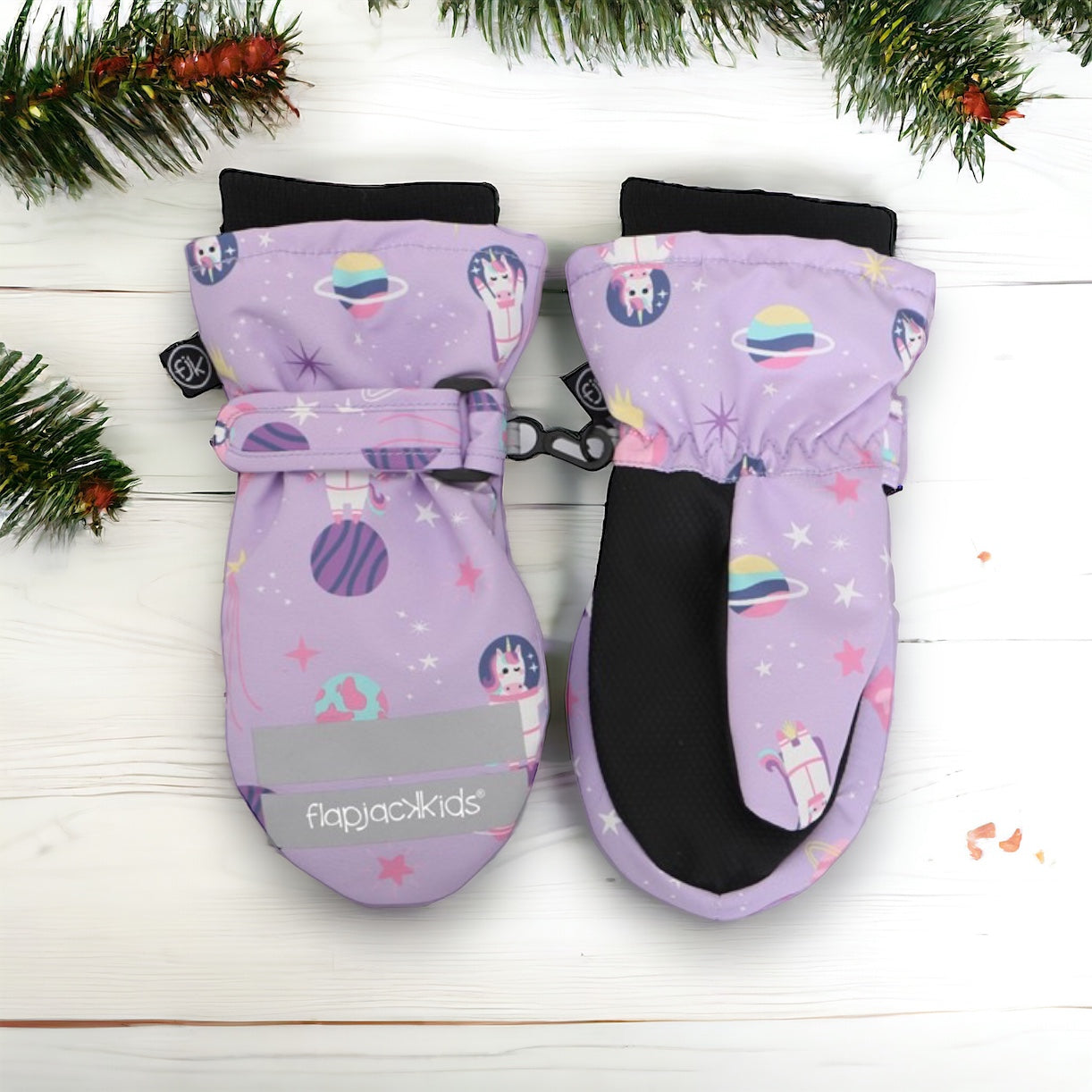 Water Repellant Ski Mittens Lilac