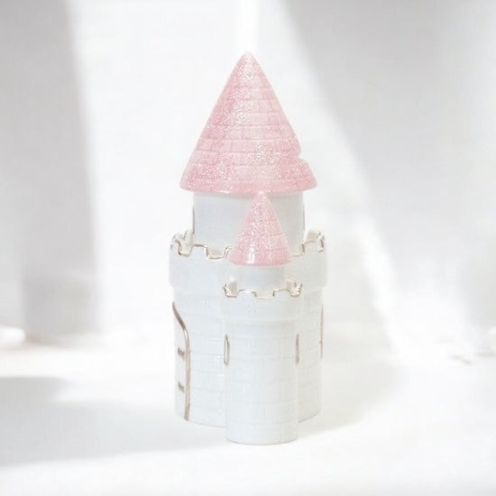 Pink Dreams Big Castle Ceramic Bank.  *NEW