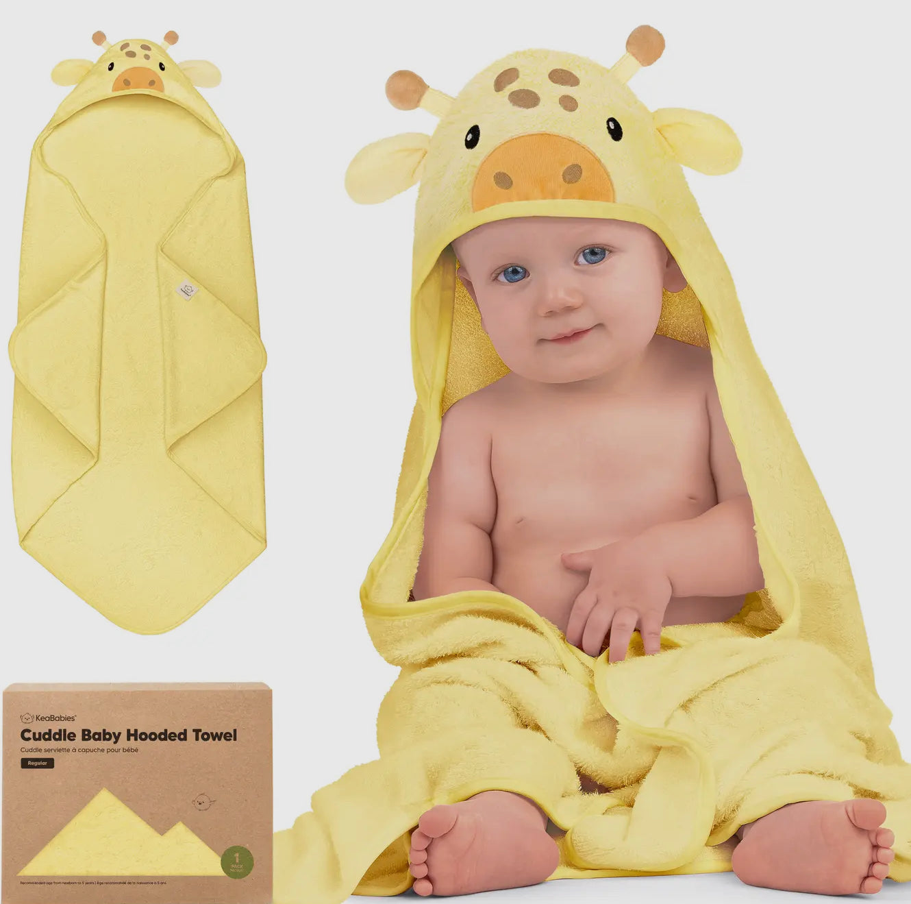 Cuddle Baby Hooded Towel Giraff