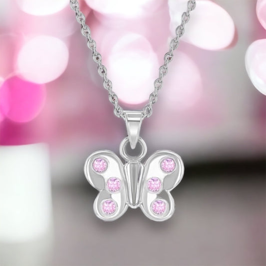 Fluttering Butterfly Necklace
