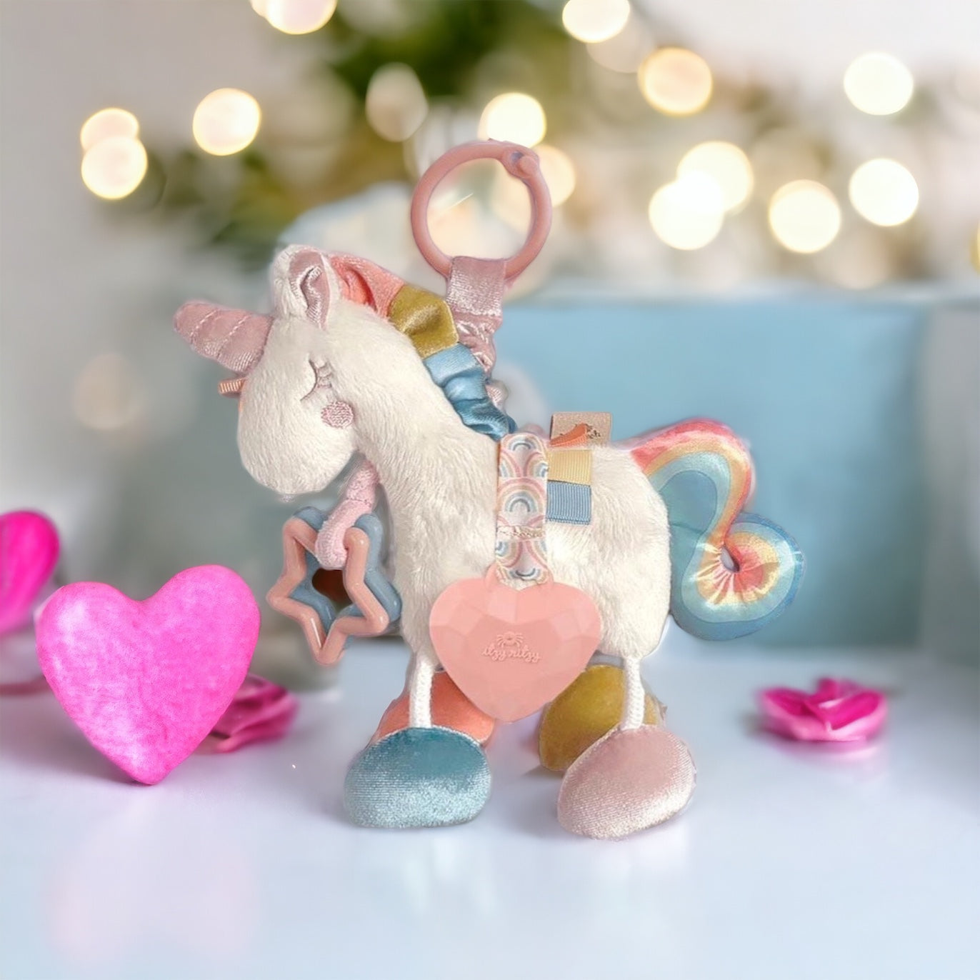 Link & Love Unicorn Activity Plush and Teether