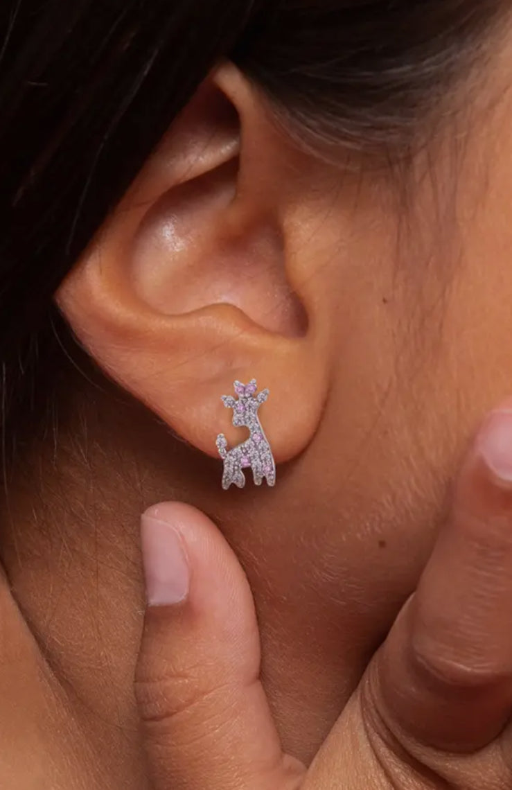 Cz Giraffe Earrings