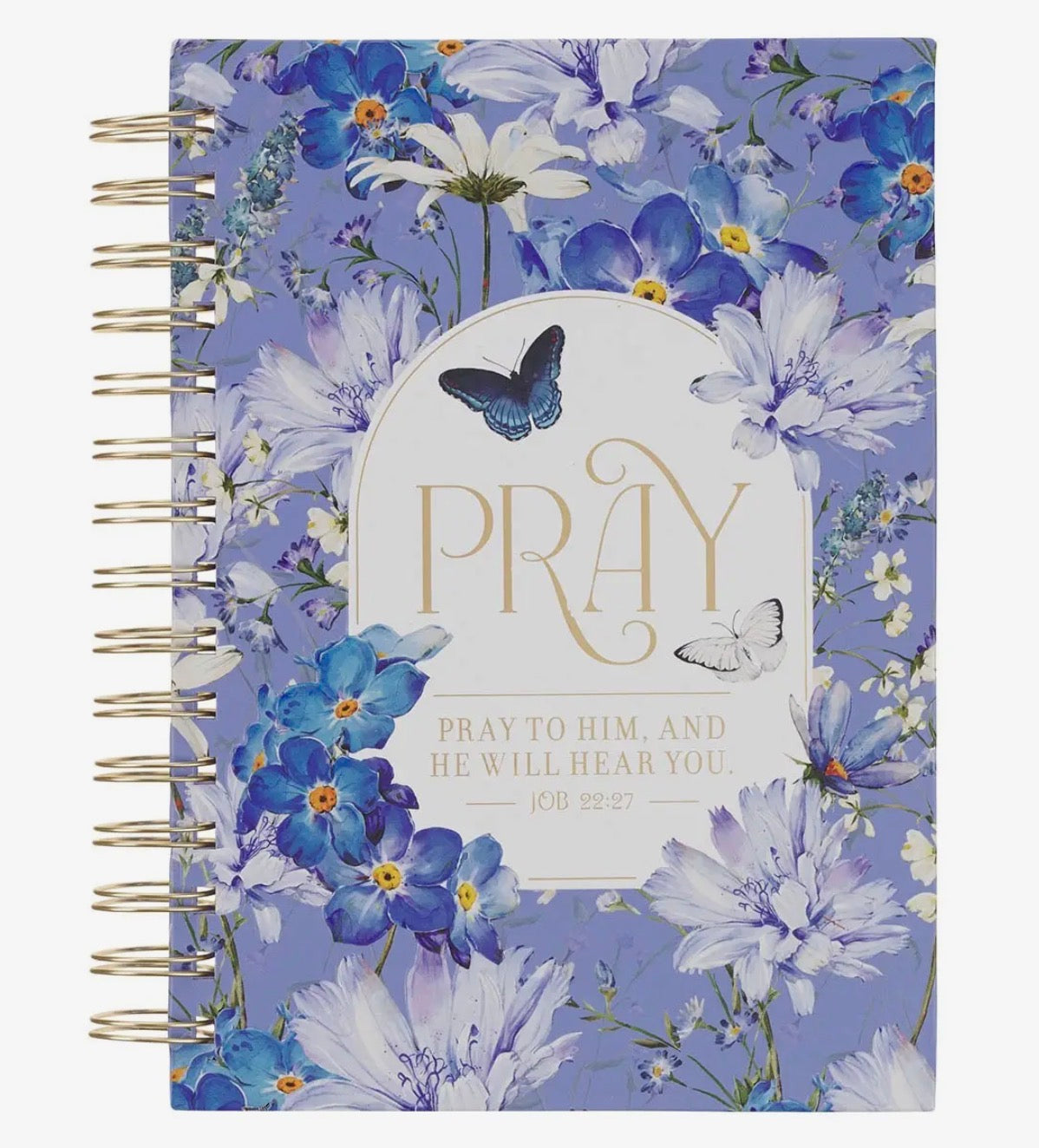 *NEW* Pray Spiral Journal - Blue Blooms