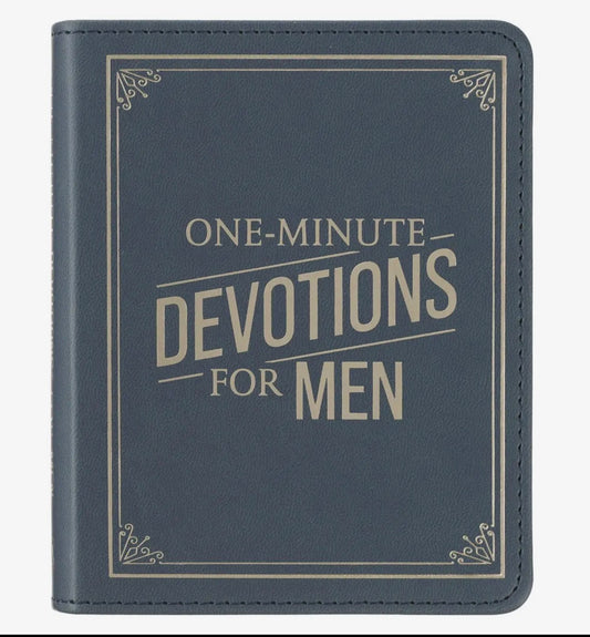 *NEW*  One-Minute Devotions® for Men Devotional - Slate Blue