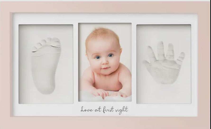Baby Handprint, Footprint Keepsake Duo Frame Kit