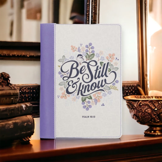 Be Still and Know Journal Purple