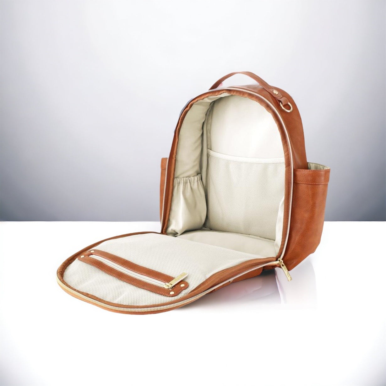 Mini Diaper Bag Backpack (Cognac)