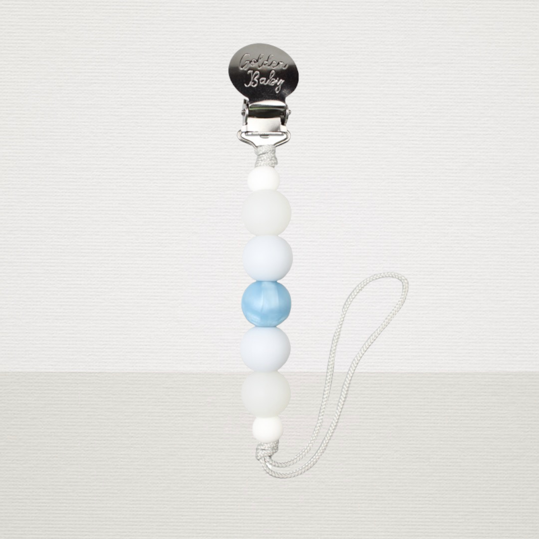Baby Blue Pacifier Clip
