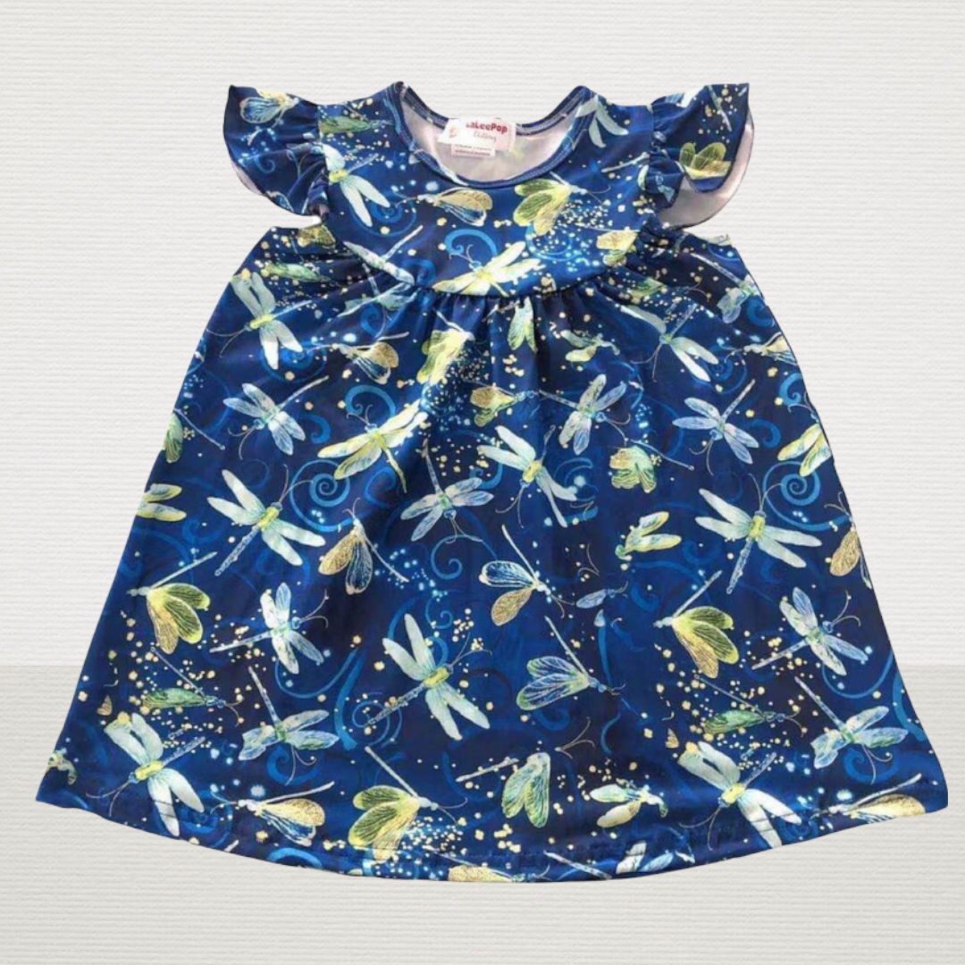 Blue Dragonflies Dress