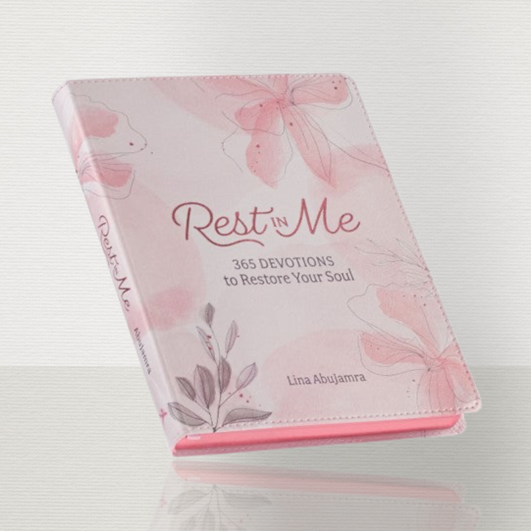 Rest In Me Pink Leather Devotional