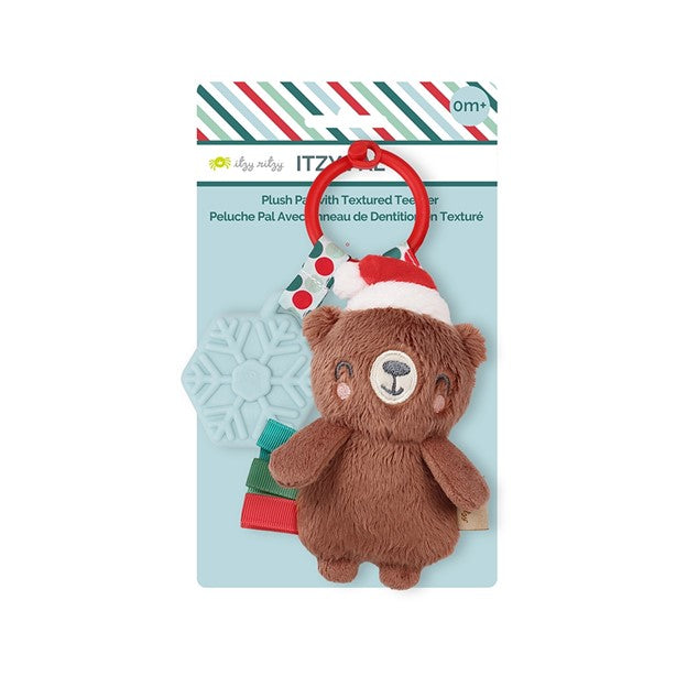 Holiday Bear Itzy Pal Plush Teether