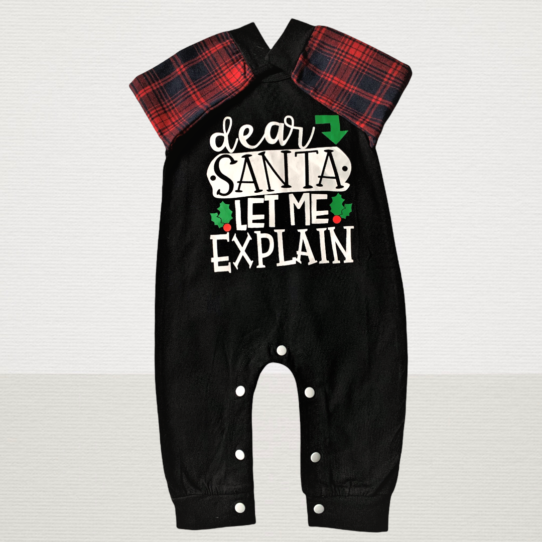 Christmas Santa Explain Romper