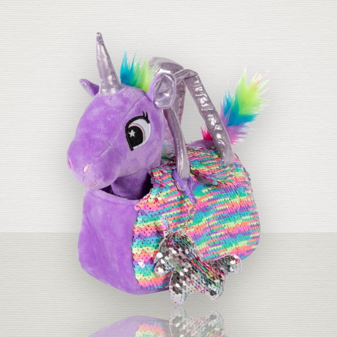 Pet Plushie Rainbow Unicorn Set