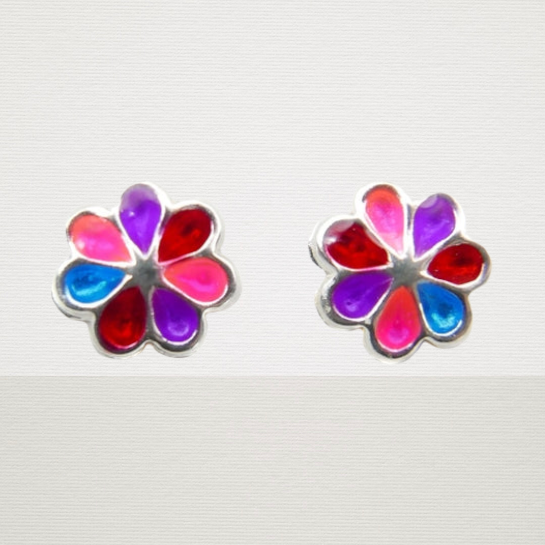 Multicolor Daisy Earrings