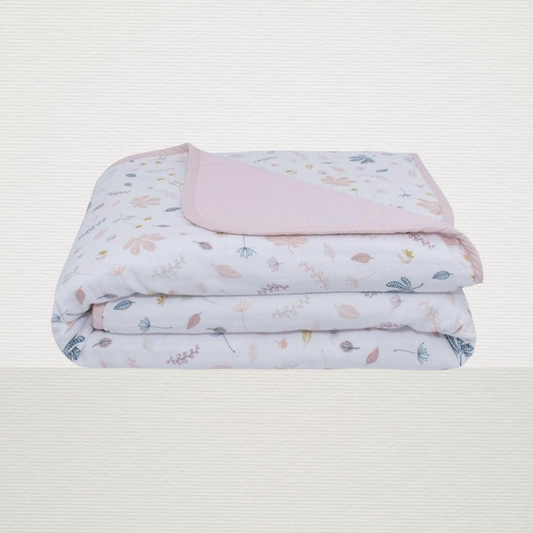 Organic Muslin Blanket (botanical)