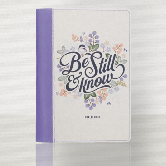 Be Still and Know Journal Purple