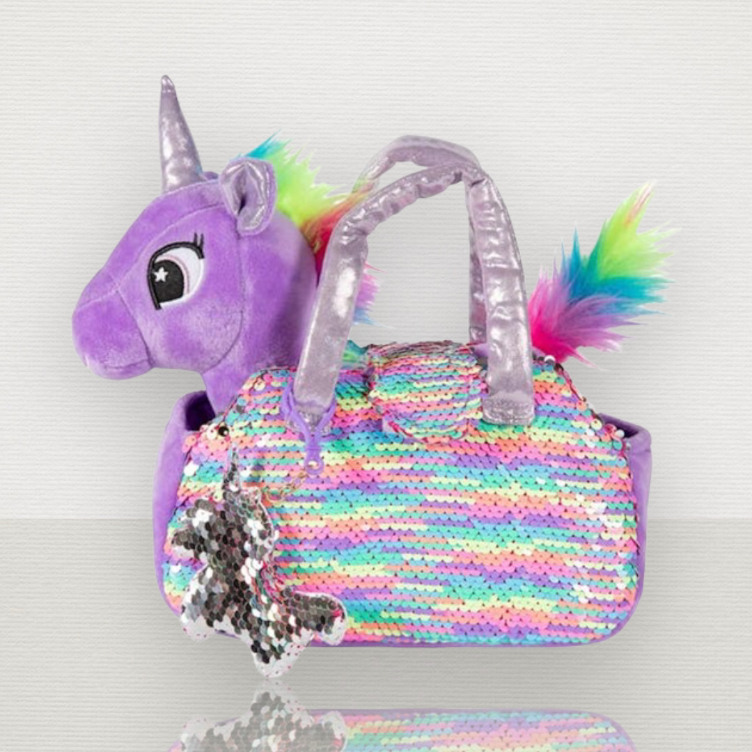 Pet Plushie Rainbow Unicorn Set