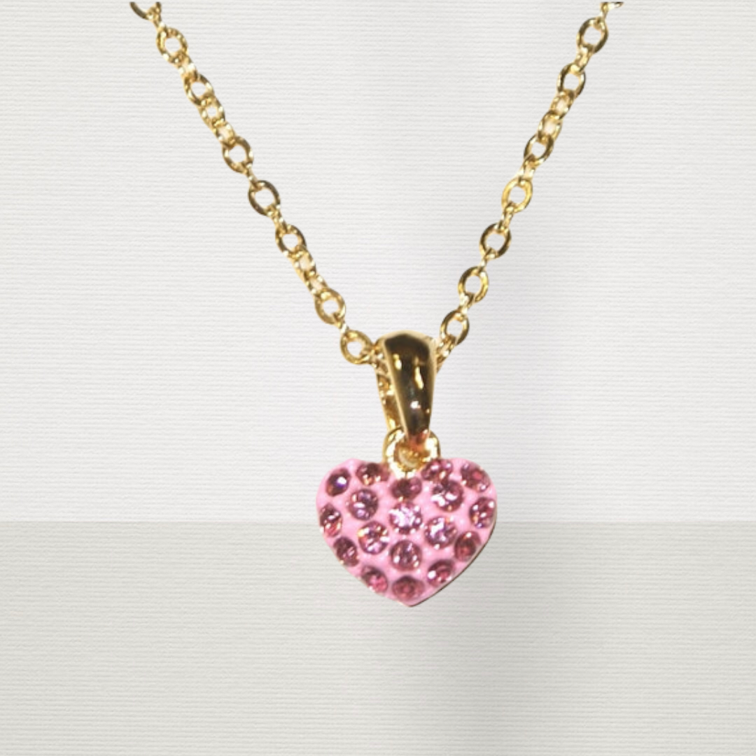 Pink Diamanté Heart