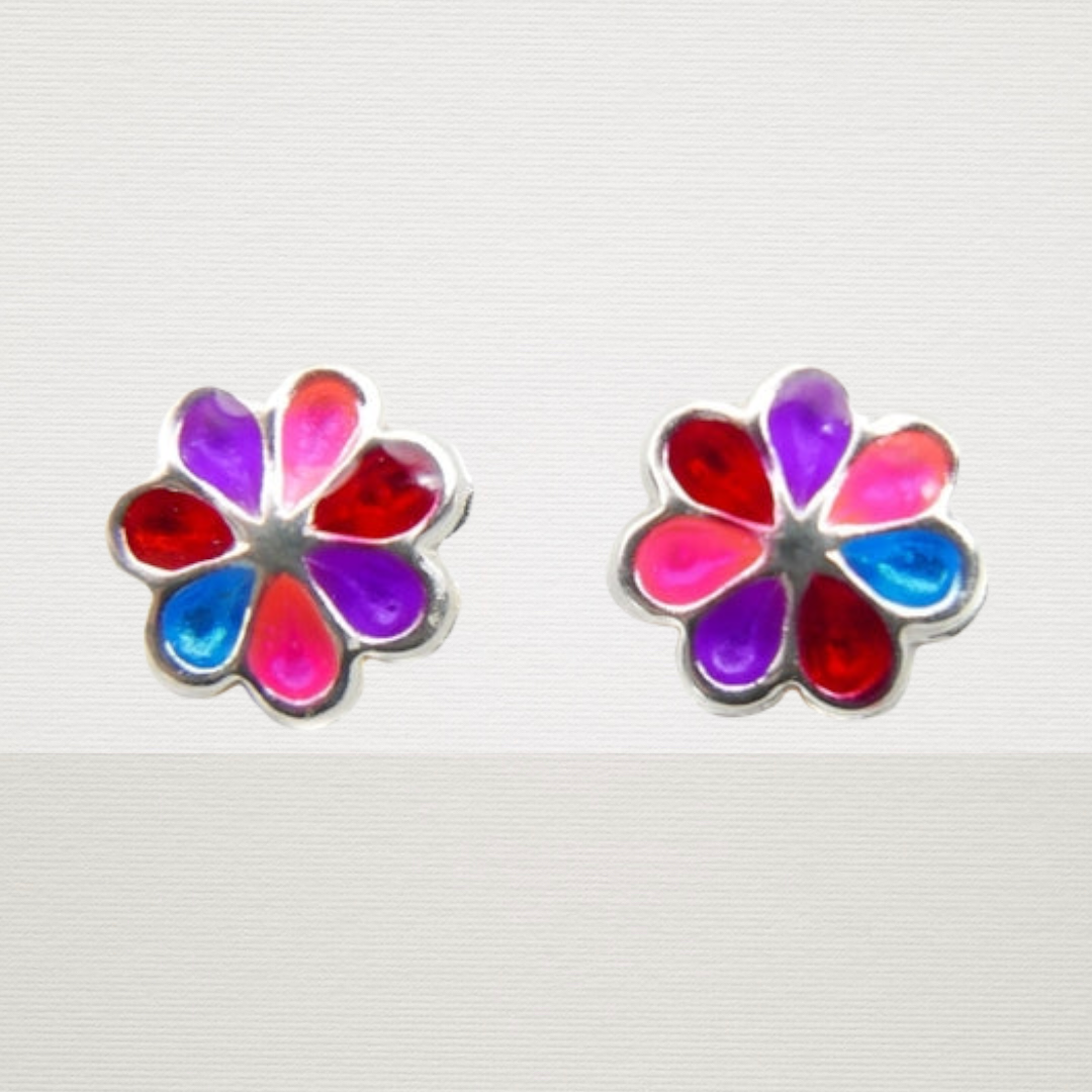 Multicolor Daisy Earrings