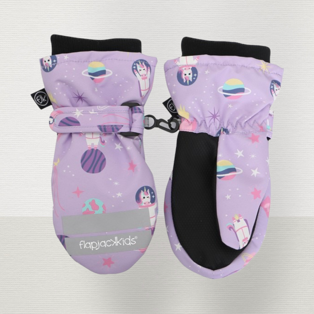 Water Repellant Ski Mittens Lilac