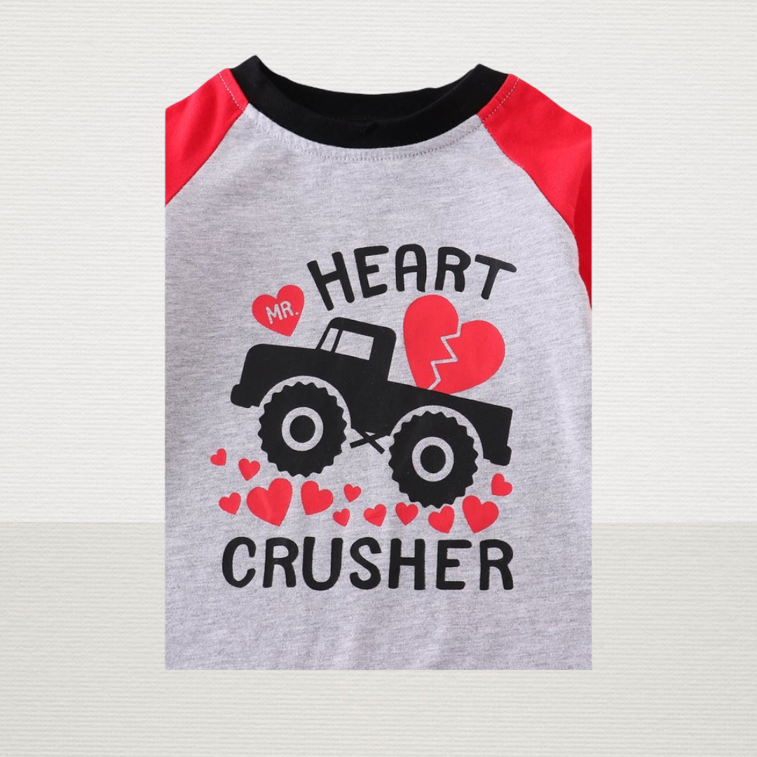 Valentine Heart Crusher Baby Romper