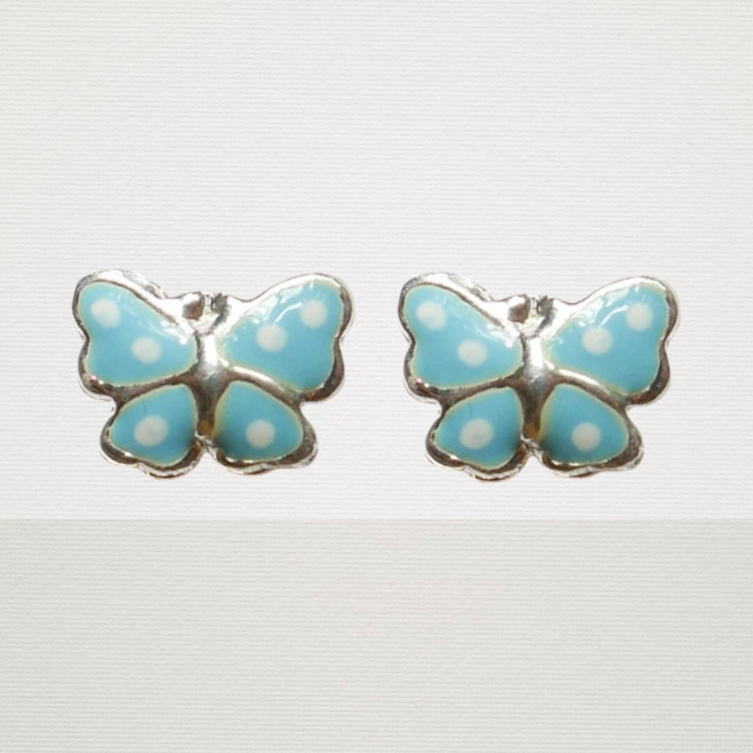 Polk-a-dot Butterfly Earrings