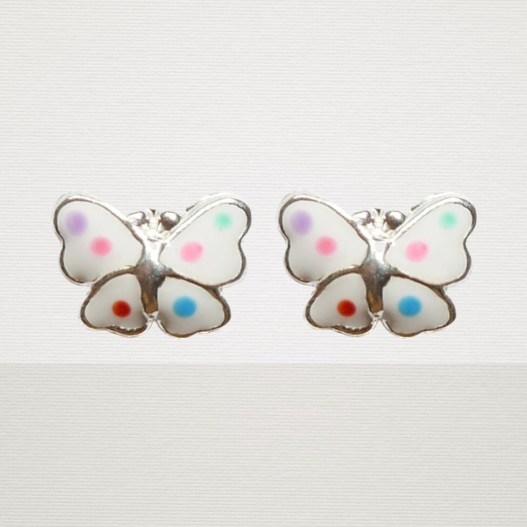 Polk-a-dot Butterfly Earrings