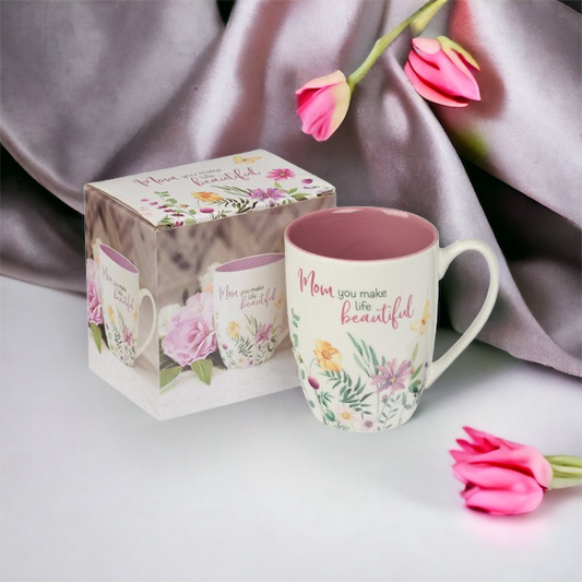 Mom Make Life Beautiful Mug