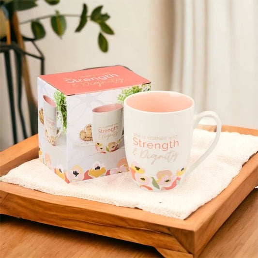 Strength & Dignity Peach Mug