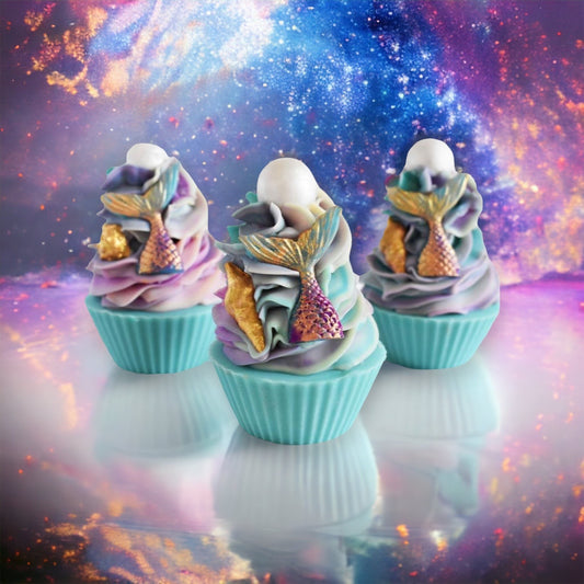 Mermaid Kisses Artisan Cupcake Soap
